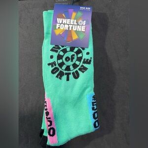 Unisex Official Merchandise Wheel of Fortune Socks Fits Shoe Size: US 7-12